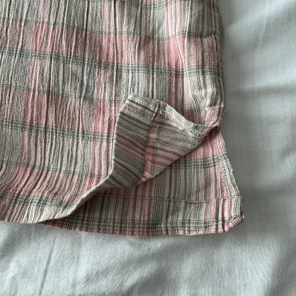 Keneth Too Women's 2X Crepe‎ Button Up Collared Camp Shirt Short Sleeve Resort - Picture 7 of 12